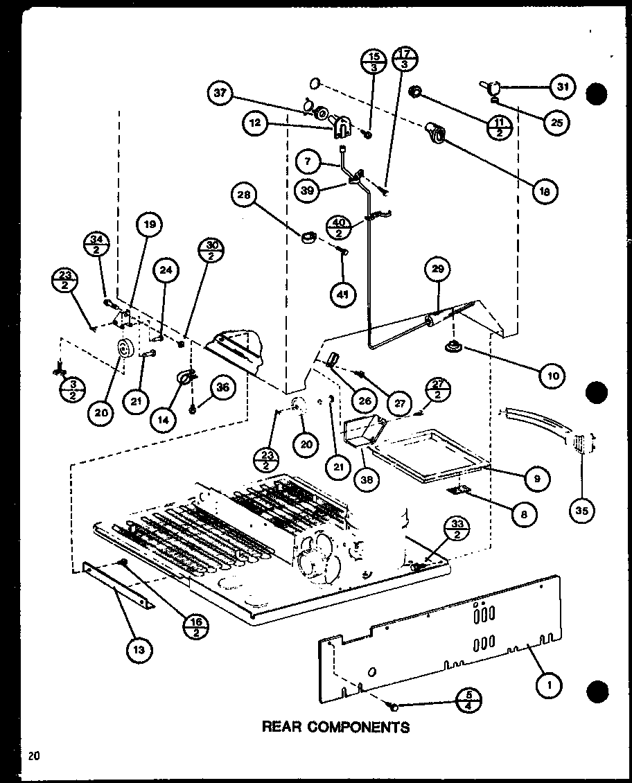 Rear components (tm16h/p7711001w) (tm16h/p7711002w) (tr16h/p7711003w) (tr16h/p7711004w) (tm16h1/p7711027w)