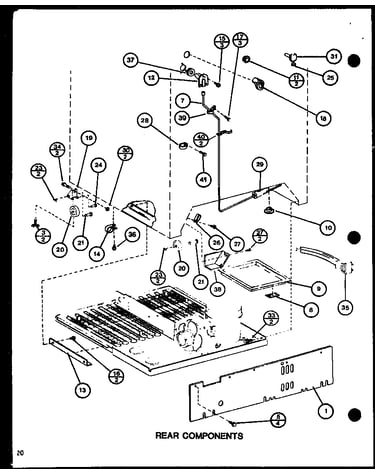 Rear components (tm16h/p7711001w) (tm16h/p7711002w) (tr16h/p7711003w) (tr16h/p7711004w) (tm16h1/p7711027w)