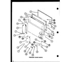 Amana TR18H-P7711007W freezer door parts (tm18h/p7711005w) (tm18h/p7711006w) (tr18h/p7711007w) (tr18h/p7711008w) (tc18h/p7711009w) (tc18h/p7711010w) diagram