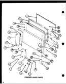 Freezer door parts (tm18h/p7711005w) (tm18h/p7711006w) (tr18h/p7711007w) (tr18h/p7711008w) (tc18h/p7711009w) (tc18h/p7711010w)