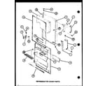 Amana TR20H-P7711014W refrigerator door parts (tm18h/p7711005w) (tm18h/p7711006w) (tr18h/p7711007w) diagram