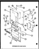 Refrigerator door parts (tm18h/p7711005w) (tm18h/p7711006w) (tr18h/p7711007w)