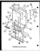 Refrigerator door parts (tr18h/p7711008w) (tc18h/p7711009w) (tc18h/p7711010w)