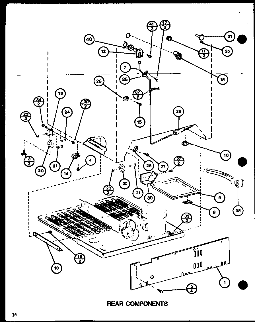 Rear components (tm18h/p7711005w) (tm18h/p7711006w) (tr18h/p7711007w) (tr18h/p7711008w) (tc18h/p7711009w) (tc18h/p7711010w)