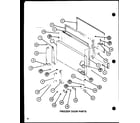 Amana TM18H-P7711005W freezer door parts (tm20h/p7711011w) (tm20h/p7711012w) (tr20h/p7711013w) (tr20h/p7711014w) (tc20h/p7711015w) (tc20h/p7711016w) diagram