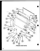Freezer door parts (tm20h/p7711011w) (tm20h/p7711012w) (tr20h/p7711013w) (tr20h/p7711014w) (tc20h/p7711015w) (tc20h/p7711016w)