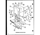 Amana TM16H-P7711001W refrigerator door parts (tm20h/p7711011w) (tm20h/p7711012w) (tr20h/p7711013w) (tr20h/p7711014w) diagram