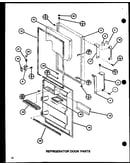 Refrigerator door parts (tm20h/p7711011w) (tm20h/p7711012w) (tr20h/p7711013w) (tr20h/p7711014w)
