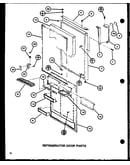 Refrigerator door parts (tc20h/p7711015w) (tc20h/p7711016w)