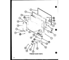 Amana CIC-4-P7621302W freezer door parts (tc22h/p7711017w) (tc22h/p7711018w) diagram