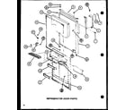 Amana TR18H-P7711008W refrigerator door parts (tc22h/p7711017w) (tc22h/p7711018w) diagram