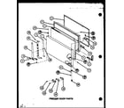 Amana TX18K-P7803201W freezer door parts (tx18k/p7803201w) (tx18k/p7803202w) (txi18k/p7803203w) (txi18k/p7803204w) (txi18k/p7803239w) (txi18k/p7803240w) (tx18k2/p7859230w) diagram