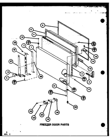 Freezer door parts (tx18k/p7803201w) (tx18k/p7803202w) (txi18k/p7803203w) (txi18k/p7803204w) (txi18k/p7803239w) (txi18k/p7803240w) (tx18k2/p7859230w)