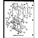 Amana TX18K-P7803202W refrigerator door parts (tx18k/p7803201w) (tx18k/p7803202w) (txi18k/p7803203w) (txi18k/p7803204w) (txi18k/p7803239w) (txi18k/p7803240w) (tc18k2/p7859230w) diagram