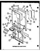 Refrigerator door parts (tx18k/p7803201w) (tx18k/p7803202w) (txi18k/p7803203w) (txi18k/p7803204w) (txi18k/p7803239w) (txi18k/p7803240w) (tc18k2/p7859230w)