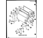 Amana TX18K-P7803201W freezer door parts (tx20k/p7803205w) (tx20k/p7803206w) (txi20k/p7803207w) (txi20k/p7803208w) (txi20k/p7803241w) (txi20k/p7803242w) diagram