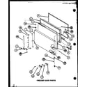Amana TX18K-P7803202W freezer door parts (tx20k/p7803205w) (tx20k/p7803206w) (txi20k/p7803207w) (txi20k/p7803208w) (txi20k/p7803241w) (txi20k/p7803242w) diagram