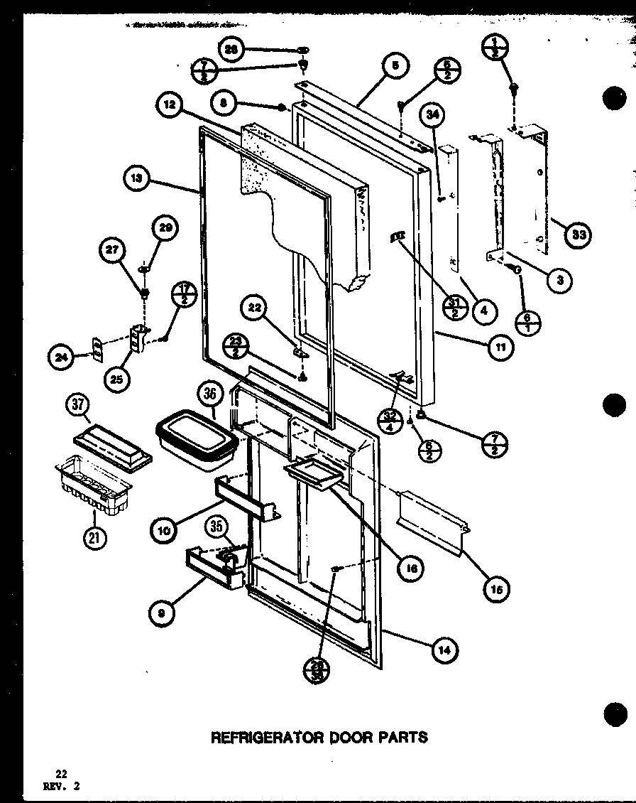 REFRIGERATOR DOOR PARTS (TX20K/P7803205W) (TX20K/P7803206W) (TXI20K/P7803207W) (TXI20K/P7803208W) (TXI20K/P7803241W) (TXI20K/P7803242W)