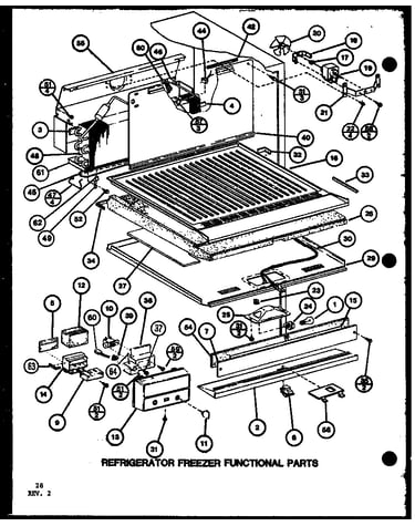 Refrigerator freezer functional parts (tx20k/p7803205w) (tx20k/p7803206w) (txi20k/p7803207w) (txi20k/p7803208w) (txi20k/p7803241w) (txi20k/p7803242w)