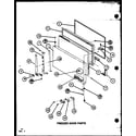 Amana TX18K-P7803202W freezer door parts (tx22k/p7803209w) (txi22k/p7803210w) (txi22k/p7803243w) (tx22k/p7859202w) diagram