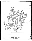 Freezer door assy 16 cu. ft. (t16n/p60236-26w) (t16n-c/p60236-26wc) (t16n-ag/p60236-26wg) (t16n-a/p60236-26wa) (t16n/p60236-42w) (t16n-c/p60236-42wc) (t16n-ag/p60236-42wg) (t16n-a/p60236-42wa) (tr16n/p60236-28w) (tr16n-c/p60236-28wc) (tr16n-ag/p60236-28wg