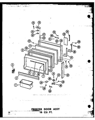 Freezer door assy 16 cu. ft. (t16n/p60236-26w) (t16n-c/p60236-26wc) (t16n-ag/p60236-26wg) (t16n-a/p60236-26wa) (t16n/p60236-42w) (t16n-c/p60236-42wc) (t16n-ag/p60236-42wg) (t16n-a/p60236-42wa) (tr16n/p60236-28w) (tr16n-c/p60236-28wc) (tr16n-ag/p60236-28wg
