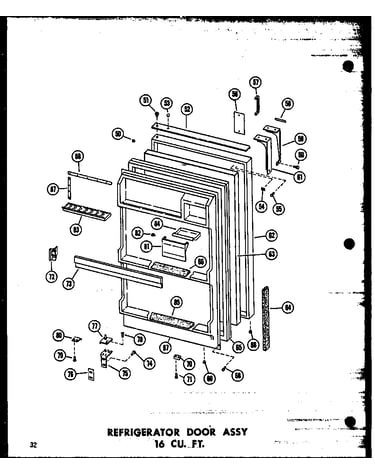 Refrigerator door assy 16 cu. ft. (t16n/p60236-26w) (t16n-c/p60236-26wc) (t16n-ag/p60236-26wg) (t16n-a/p60236-26wa) (t16n/p60236-42w) (t16n-c/p60236-42wc) (t16n-ag/p60236-42wg) (t16n-a/p60236-42wa) (tr16n/p60236-28w) (tr16n-c/p60236-28wc) (tr16n-ag/p60236