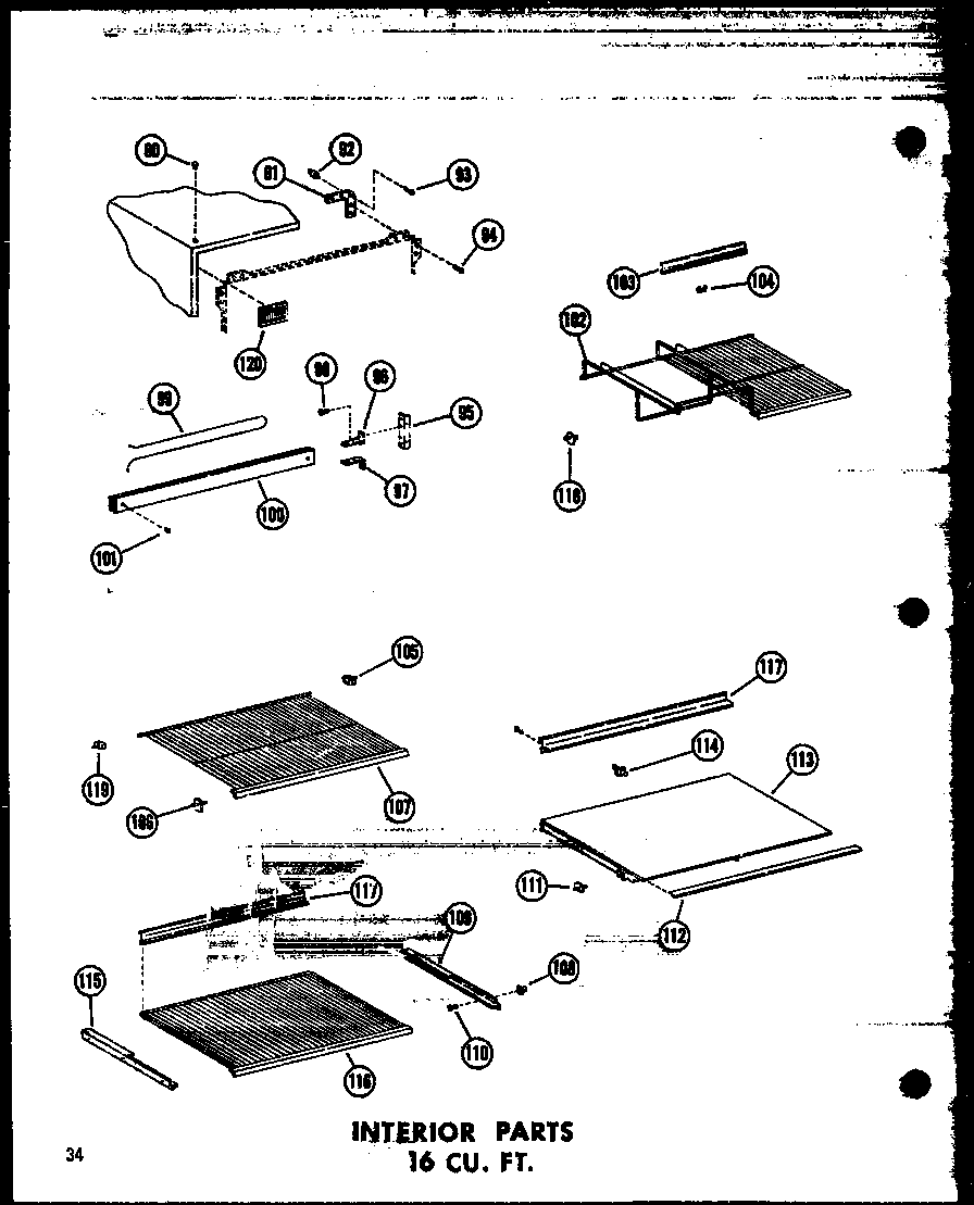INTERIOR PARTS 16 CU. FT. (T16N/P60236-26W) (T16N-C/P60236-26WC) (T16N-AG/P60236-26WG) (T16N-A/P60236-26WA) (T16N/P60236-42W) (T16N-C/P60236-42WC) (T16N-AG/P60236-42WG) (T16N-A/P60236-42WA) (TR16N/P60236-28W) (TR16N-C/P60236-28WC) (TR16N-AG/P60236-28WG) (