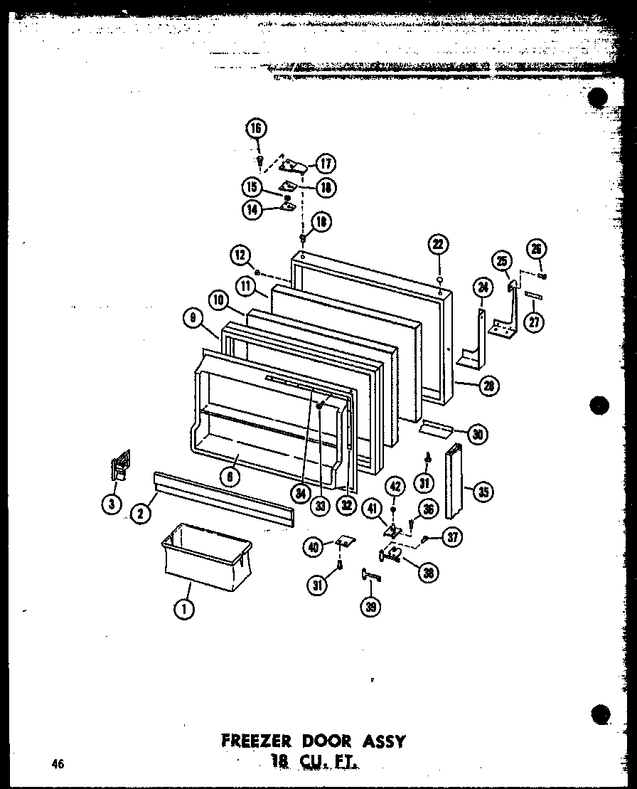 FREEZER DOOR ASSY 18 CU. FT. (TM18N/P60236-29W) (TM18N-C/P60236-29WC) (TM18N-AG/P60236-29WG) (TM18N-A/P60236-29WA) (TM18N/P60236-44W) (TM18N-AG/P60236-44WG) (TM18N-C/P60236-44WC) (TM18N-A/P60236-44WA) (TC18N-A/P60236-31WA) (TC18N-C/P60236-31WC) (TC18N-AG