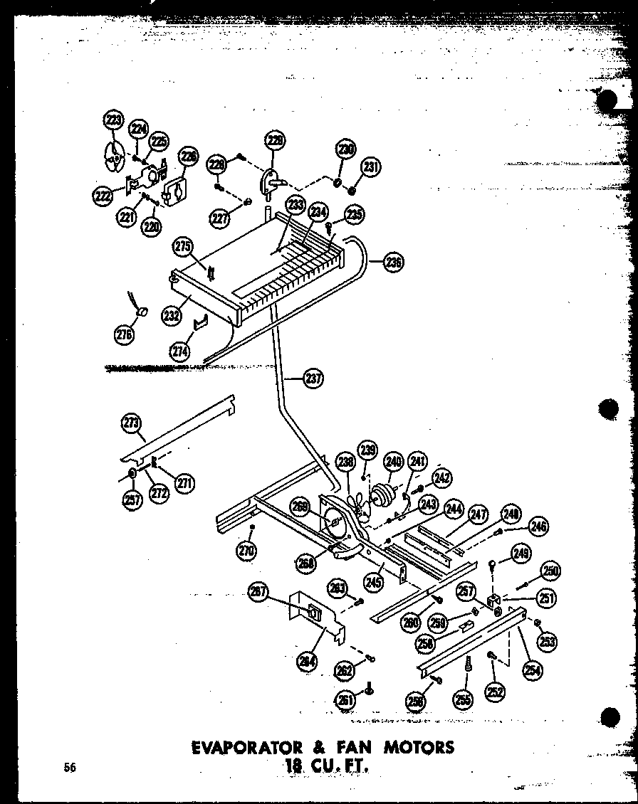 EVAPORATOR & FAN MOTORS 18 CU. FT. (TM18N/P60236-29W) (TM18N-C/P60236-29WC) (TM18N-AG/P60236-29WG) (TM18N-A/P60236-29WA) (TM18N/P60236-44W) (TM18N-AG/P60236-44WG) (TM18N-C/P60236-44WC) (TM18N-A/P60236-44WA) (TC18N-A/P60236-31WA) (TC18N-C/P60236-31WC) (TC1