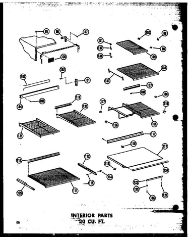 Interior parts 20 cu. ft. (tr20n-c/p60236-32wc) (tr20n-a/p60236-32wa) (tr20n/p60236-32w) (tr20n-ag/p60236-32wg) (tr20n/p60236-46w) (tr20n-c/p60236-46wc) (tr20n-ag/p60236-46wg) (tr20n-a/p60236-46wa) (td20n/p60236-33w) (td20n-c/p60236-33wc) (td20n-ag/p60236