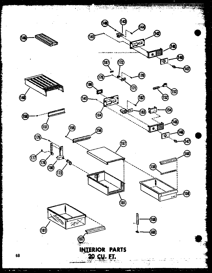 INTERIOR PARTS 20 CU. FT. (TR20N-C/P60236-32WC) (TR20N-A/P60236-32WA) (TR20N/P60236-32W) (TR20N-AG/P60236-32WG) (TR20N/P60236-46W) (TR20N-C/P60236-46WC) (TR20N-AG/P60236-46WG) (TR20N-A/P60236-46WA) (TD20N/P60236-33W) (TD20N-C/P60236-33WC) (TD20N-AG/P60236