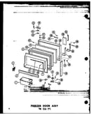 Freezer door assy 16 cu. ft. (t16w/p60303-6w) (t16w-c/p60303-6wc) (t16w-ag/p60303-6wg) (t16w-a/p60303-6wa) (t16w-c/p60303-8wc) (t16w-a/p60303-8wa) (t16w/p60303-8w) (t16w-ag/p60303-8wg) (tr16w-c/p60303-7wc) (tr16w-a/p60303-7wa) (tr16w/p60303-7w) (tr16w-ag