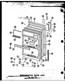 Refrigerator door assy 16 cu. ft. (t16w/p60303-6w) (t16w-c/p60303-6wc) (t16w-ag/p60303-6wg) (t16w-a/p60303-6wa) (t16w-c/p60303-8wc) (t16w-a/p60303-8wa) (t16w/p60303-8w) (t16w-ag/p60303-8wg) (tr16w-c/p60303-7wc) (tr16w-a/p60303-7wa) (tr16w/p60303-7w) (tr16