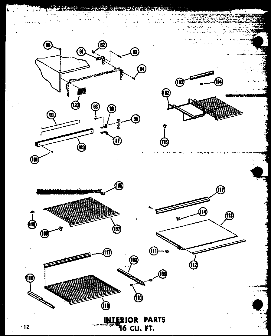 INTERIOR PARTS 16 CU. FT. (T16W/P60303-6W) (T16W-C/P60303-6WC) (T16W-AG/P60303-6WG) (T16W-A/P60303-6WA) (T16W-C/P60303-8WC) (T16W-A/P60303-8WA) (T16W/P60303-8W) (T16W-AG/P60303-8WG) (TR16W-C/P60303-7WC) (TR16W-A/P60303-7WA) (TR16W/P60303-7W) (TR16W-AG/P60