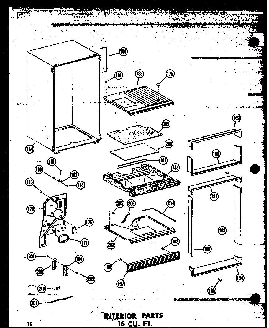 INTERIOR PARTS 16 CU. FT. (T16W/P60303-6W) (T16W-C/P60303-6WC) (T16W-AG/P60303-6WG) (T16W-A/P60303-6WA) (T16W-C/P60303-8WC) (T16W-A/P60303-8WA) (T16W/P60303-8W) (T16W-AG/P60303-8WG) (TR16W-C/P60303-7WC) (TR16W-A/P60303-7WA) (TR16W/P60303-7W) (TR16W-AG/P60