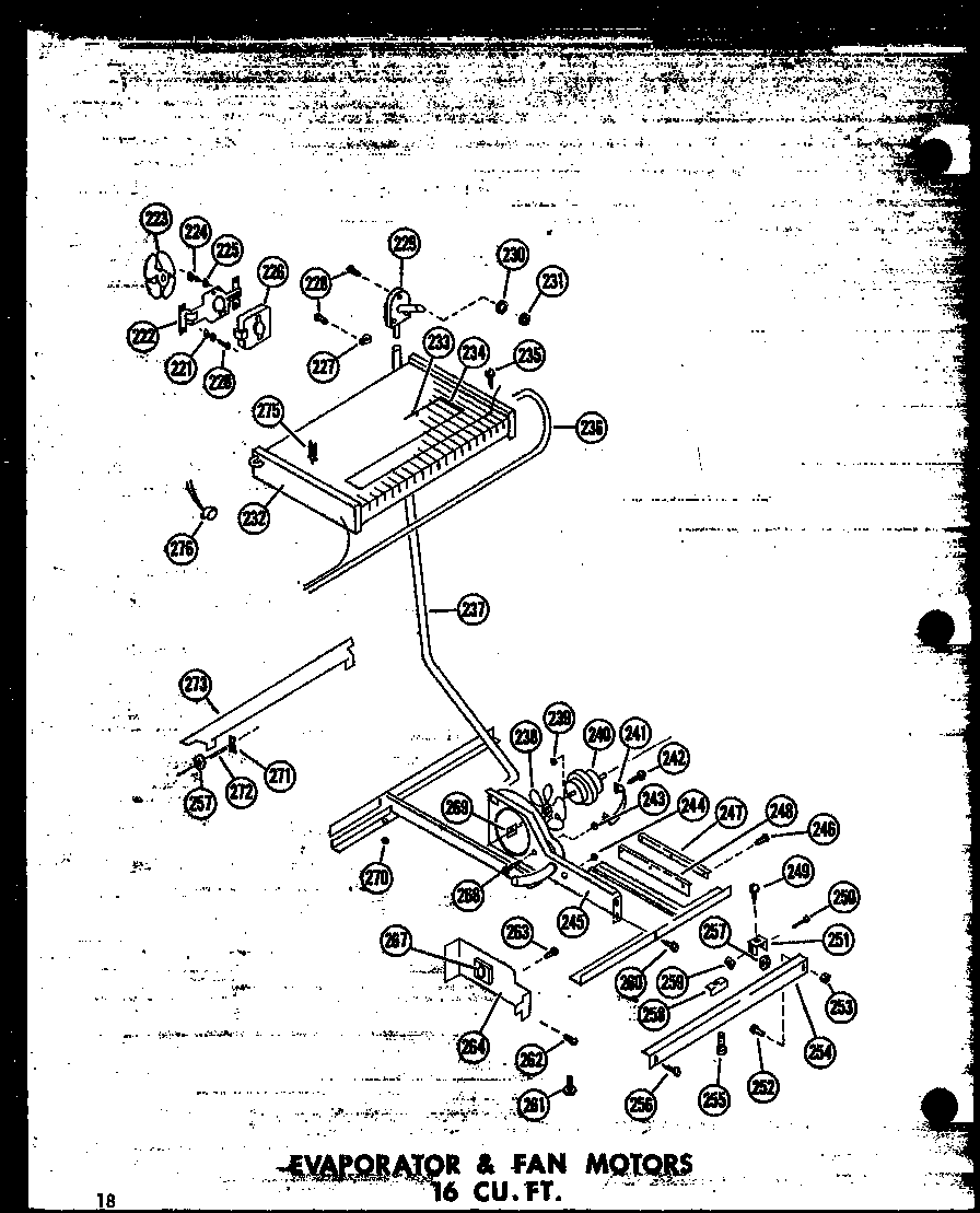 EVAPORATOR & FAN MOTORS 16 CU. FT. (T16W/P60303-6W) (T16W-C/P60303-6WC) (T16W-AG/P60303-6WG) (T16W-A/P60303-6WA) (T16W-C/P60303-8WC) (T16W-A/P60303-8WA) (T16W/P60303-8W) (T16W-AG/P60303-8WG) (TR16W-C/P60303-7WC) (TR16W-A/P60303-7WA) (TR16W/P60303-7W) (TR1