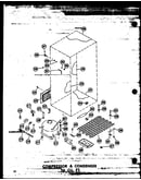 Compressor & condenser 16 cu. ft. (t16w/p60303-6w) (t16w-c/p60303-6wc) (t16w-ag/p60303-6wg) (t16w-a/p60303-6wa) (t16w-c/p60303-8wc) (t16w-a/p60303-8wa) (t16w/p60303-8w) (t16w-ag/p60303-8wg) (tr16w-c/p60303-7wc) (tr16w-a/p60303-7wa) (tr16w/p60303-7w) (tr16