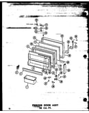 Freezer door assy 18 cu. ft. (tm18w-c/p60303-10wc) (tm18w/p60303-10w) (tm18w-a/p60303-10wa) (tm18w-ag/p60303-10wg) (tm18w-c/p60303-15wc) (tm18w-a/p60303-15wa) (tm18w/p60303-15w) (tm18w-ag/p60303-15wg) (tc18w/p60303-11w) (tc18w-c/p60303-11wc) (tc18w-ag/p60