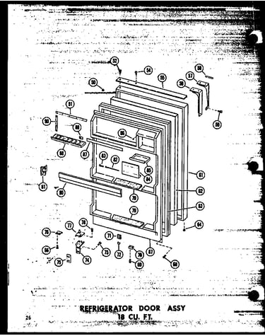 Refrigerator door assy 18 cu. ft. (tm18w-c/p60303-10wc) (tm18w/p60303-10w) (tm18w-a/p60303-10wa) (tm18w-ag/p60303-10wg) (tm18w-c/p60303-15wc) (tm18w-a/p60303-15wa) (tm18w/p60303-15w) (tm18w-ag/p60303-15wg) (tc18w/p60303-11w) (tc18w-c/p60303-11wc) (tc18w-a