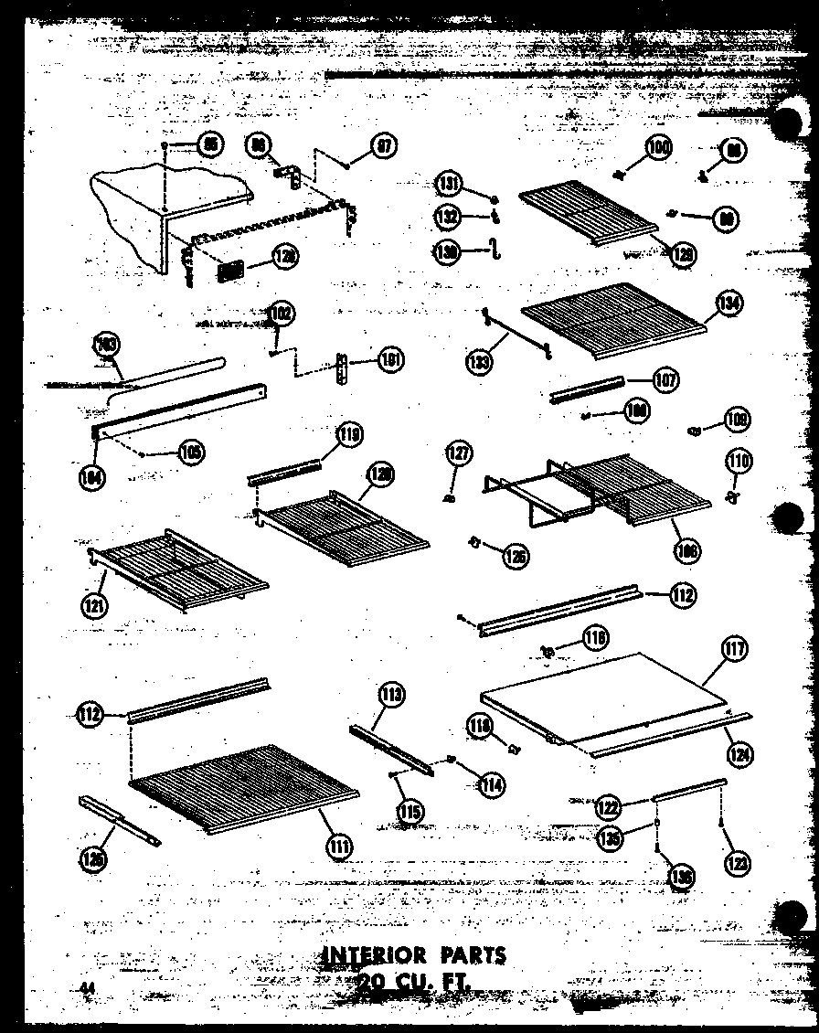 INTERIOR  PARTS 20 CU. FT. (TR20W-C/P60303-12WC) (TR20W-C/P60303-12WC) (TR20W/P60303-12W) (TR20W-AG/P60303-12WG) (TR20W-C/P60303-17WC) (TR20W-A/P60303-17WA) (TR20W/P60303-17W) (TR20W-AG/P60303-17WG) (TD20W/P60303-13W) (TD20W-C/P60303-13WC) (TD20W-AG/P6030