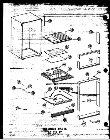 Interior parts 20 cu. ft. (tr20w-c/p60303-12wc) (tr20w-c/p60303-12wc) (tr20w/p60303-12w) (tr20w-ag/p60303-12wg) (tr20w-c/p60303-17wc) (tr20w-a/p60303-17wa) (tr20w/p60303-17w) (tr20w-ag/p60303-17wg) (td20w/p60303-13w) (td20w-c/p60303-13wc) (td20w-ag/p60303