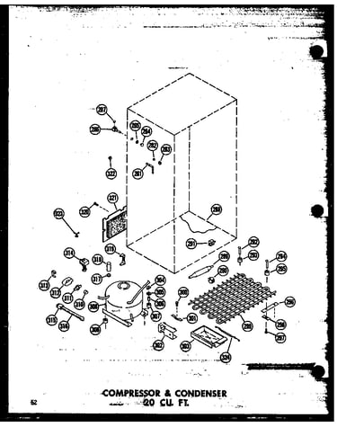 Compressor & condenser 20 cu. ft. (tr20w-c/p60303-12wc) (tr20w-c/p60303-12wc) (tr20w/p60303-12w) (tr20w-ag/p60303-12wg) (tr20w-c/p60303-17wc) (tr20w-a/p60303-17wa) (tr20w/p60303-17w) (tr20w-ag/p60303-17wg) (td20w/p60303-13w) (td20w-c/p60303-13wc) (td20w-a