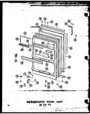 Refrigerator door assy 23 cu. ft. (td23n-c/p60236-88wc) (td23n-a/p60236-88wa) (td23n/p60236-88w) (td23n-ag/p60236-88wg) (td23w/p60303-14w) (td23w-c/p60303-14wc) (td23w-ag/p60303-14wg) (td23w-a/p60303-14wa) (td23n/p60236-89w) (td23n-ag/p60236-89wg) (td23n-