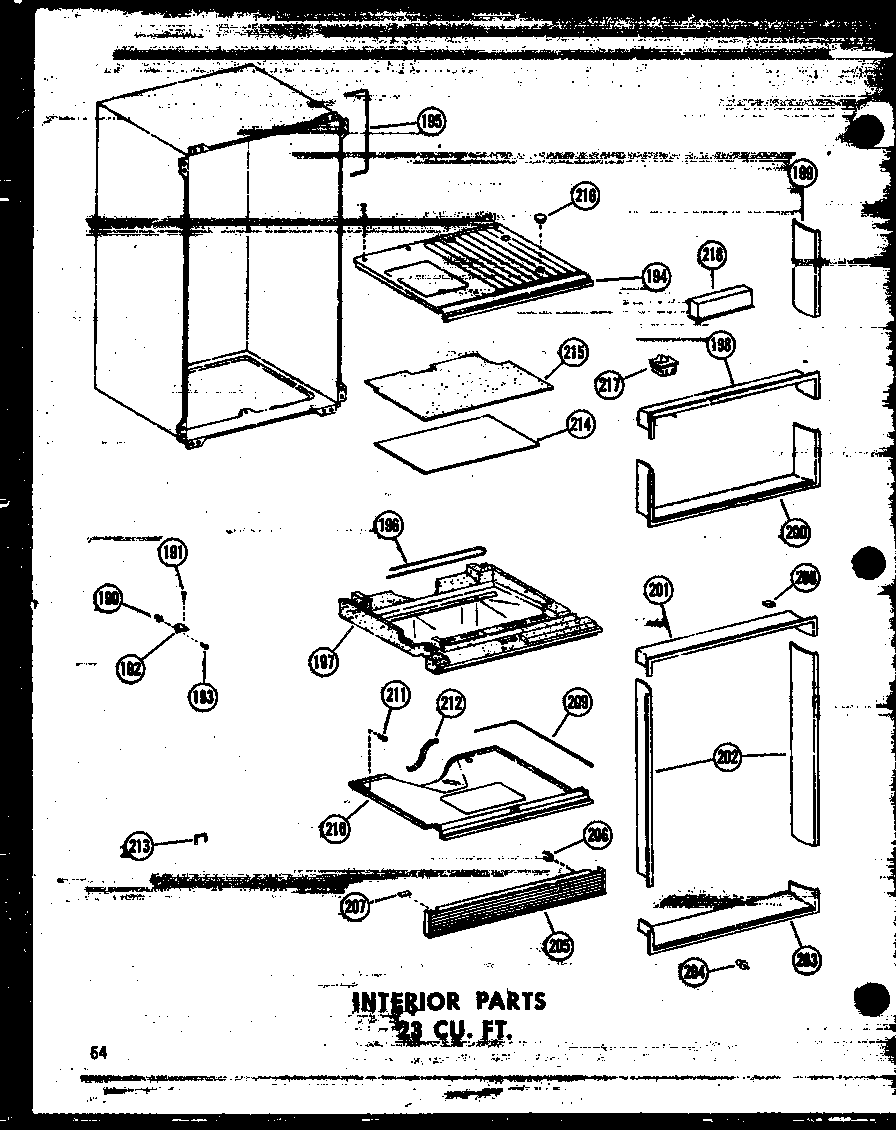 INTERIOR PARTS 23 CU. FT. (TD23N-C/P60236-88WC) (TD23N-A/P60236-88WA) (TD23N/P60236-88W) (TD23N-AG/P60236-88WG) (TD23W/P60303-14W) (TD23W-C/P60303-14WC) (TD23W-AG/P60303-14WG) (TD23W-A/P60303-14WA) (TD23N/P60236-89W) (TD23N-AG/P60236-89WG) (TD23N-C/P60236