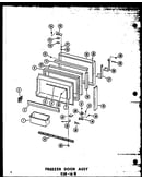 Freezer door assy esr-16w (esr-16w/p60303-4w) (esr-16w-ag/p60303-4wg) (esr-16w-c/p60303-4wc) (esr-16w-a/p60303-4wa)