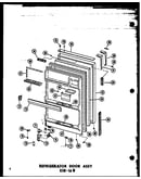 Refrigerator door assy esr-16w (esr-16w/p60303-4w) (esr-16w-ag/p60303-4wg) (esr-16w-c/p60303-4wc) (esr-16w-a/p60303-4wa)