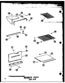 Interior parts esr-16w (esr-16w/p60303-4w) (esr-16w-ag/p60303-4wg) (esr-16w-c/p60303-4wc) (esr-16w-a/p60303-4wa)