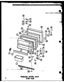 Freezer door assy esrf-16w (esrf-16w-a/p60303-5wa) (esrf-16w-c/p60303-5wc) (esrf-16w-ag/p60303-5wg) (esrf-16w/p60303-5w)