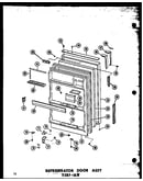 Refrigerator door assy esrf-16w (esrf-16w-a/p60303-5wa) (esrf-16w-c/p60303-5wc) (esrf-16w-ag/p60303-5wg) (esrf-16w/p60303-5w)